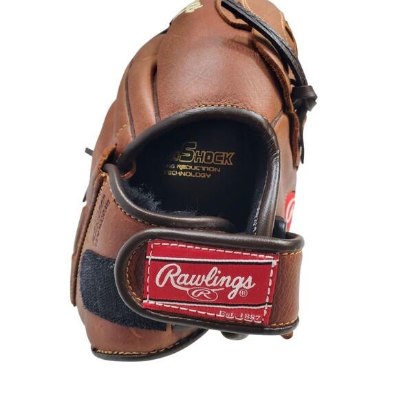 Rawlings P12BF 12" Brown Leather Baseball Glove for Right Handed Thrower RHT - Picture 4 of 10